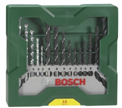 Bosch X-Line 15dílná minisada vrtáků 