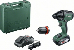 Bosch AdvancedDrill 18 AKU VRTACÍ ŠROUBOVÁK bezuhlíkový (1x2,5Ah, AL1830CV, kufr) 06039B5000