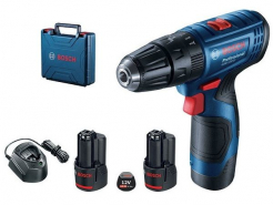 Bosch GSB 120 Li PŘÍKLEPOVÝ VRTACÍ ŠROUBOVÁK (2x2,0Ah, GAL1210CV, kufr) 06019G8100