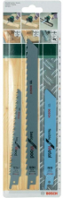 Bosch Sada pilových plátků do pily ocasky na dřevo a kov S922 EF, S644 D, S1111 K  2609256715